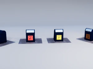 urban recycling container 2 3D Model