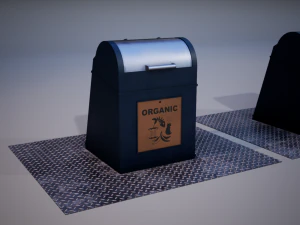 urban recycling container 2 3D Model