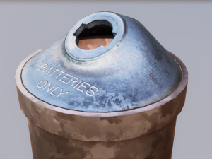 urban recycling container 2 3D 모델