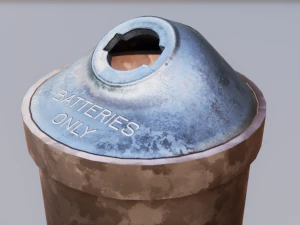 urban recycling container 2 3D Model