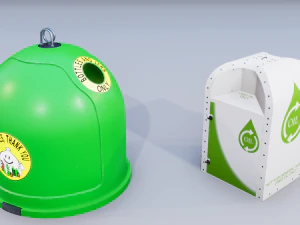 urban recycling container 2 3D Model