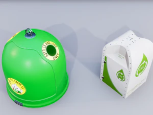 urban recycling container 2 3D Model