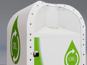 urban recycling container 2 3D Model