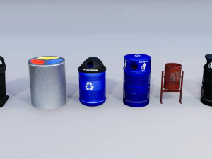 afvalrecyclingbakken 3D Model