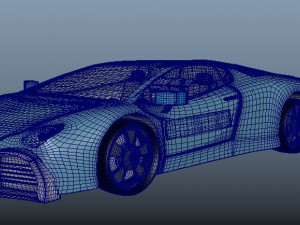 lamborghini aventador car Model 3D