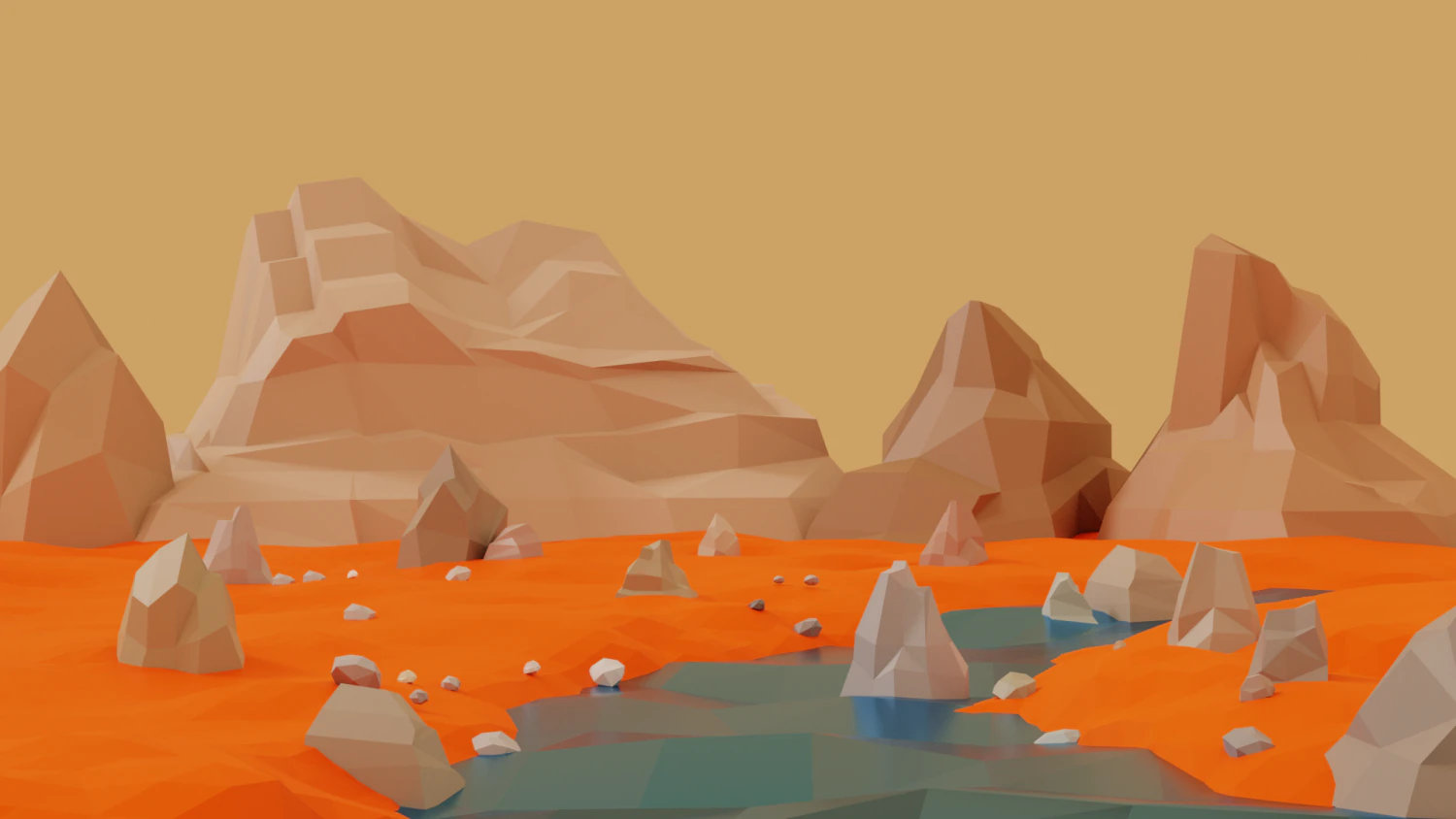 lowpolyrock 3D Model .c4d .max .obj .3ds .fbx .stl .blend