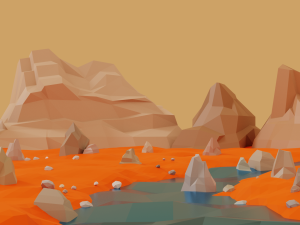 lowpolyrock Model 3D