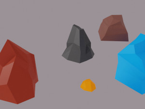 lowpolyrock 3Dモデル
