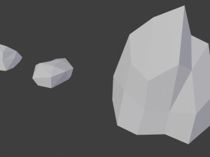 lowpolyrock 3Dモデル