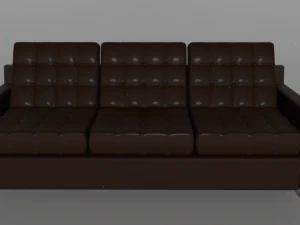 sof&aacute; de cuero Modelo 3D