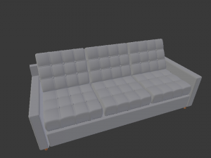 leather sofa Modelo 3D