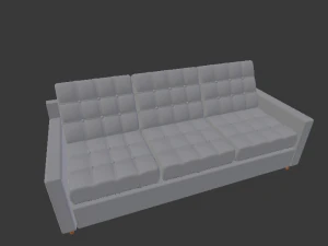 sof&aacute; de cuero Modelo 3D