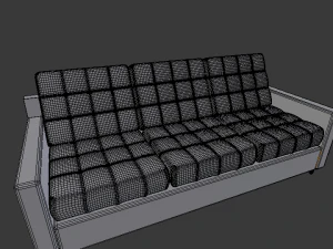 sof&aacute; de cuero Modelo 3D
