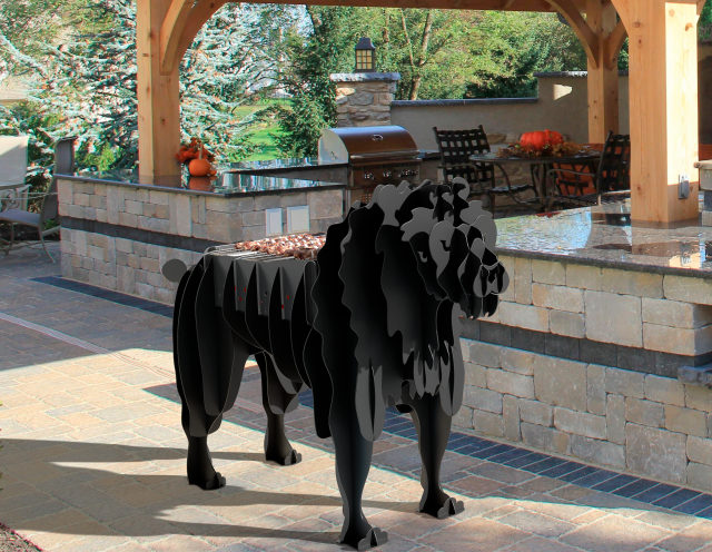 Barbecue lion Modèle 3D .c4d .max .obj .3ds .fbx .stl .blend 