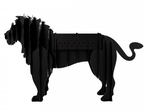 Barbecue lion Modèle 3D