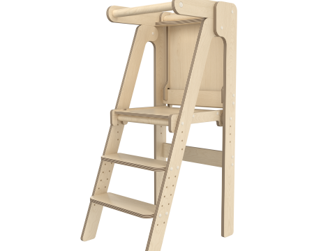 High chair for children 3D 모델