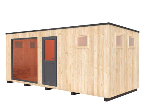 Sauna 6x24 mt Modello 3D