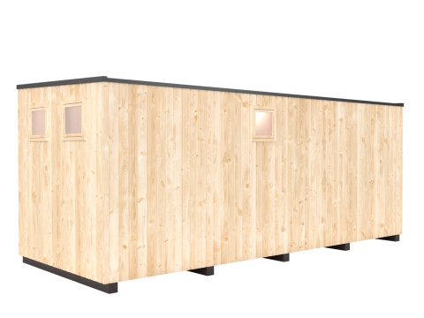 Sauna 6x24m Model 3D