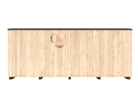Sauna 6x24m Model 3D