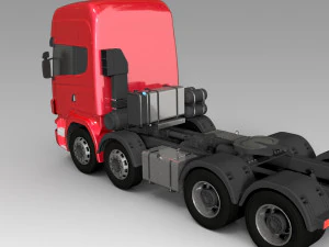 スカニア r620 v8 8x4 3Dモデル