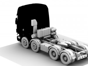 scania r620 v8 8x4 3D-Modell