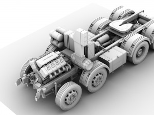 scania r620 v8 8x4 3D-Modell