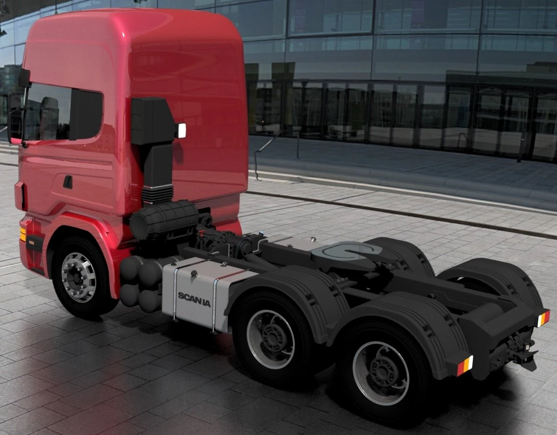 scania r620 v8 64 3D Model .c4d .max .obj .3ds .fbx .stl .blend