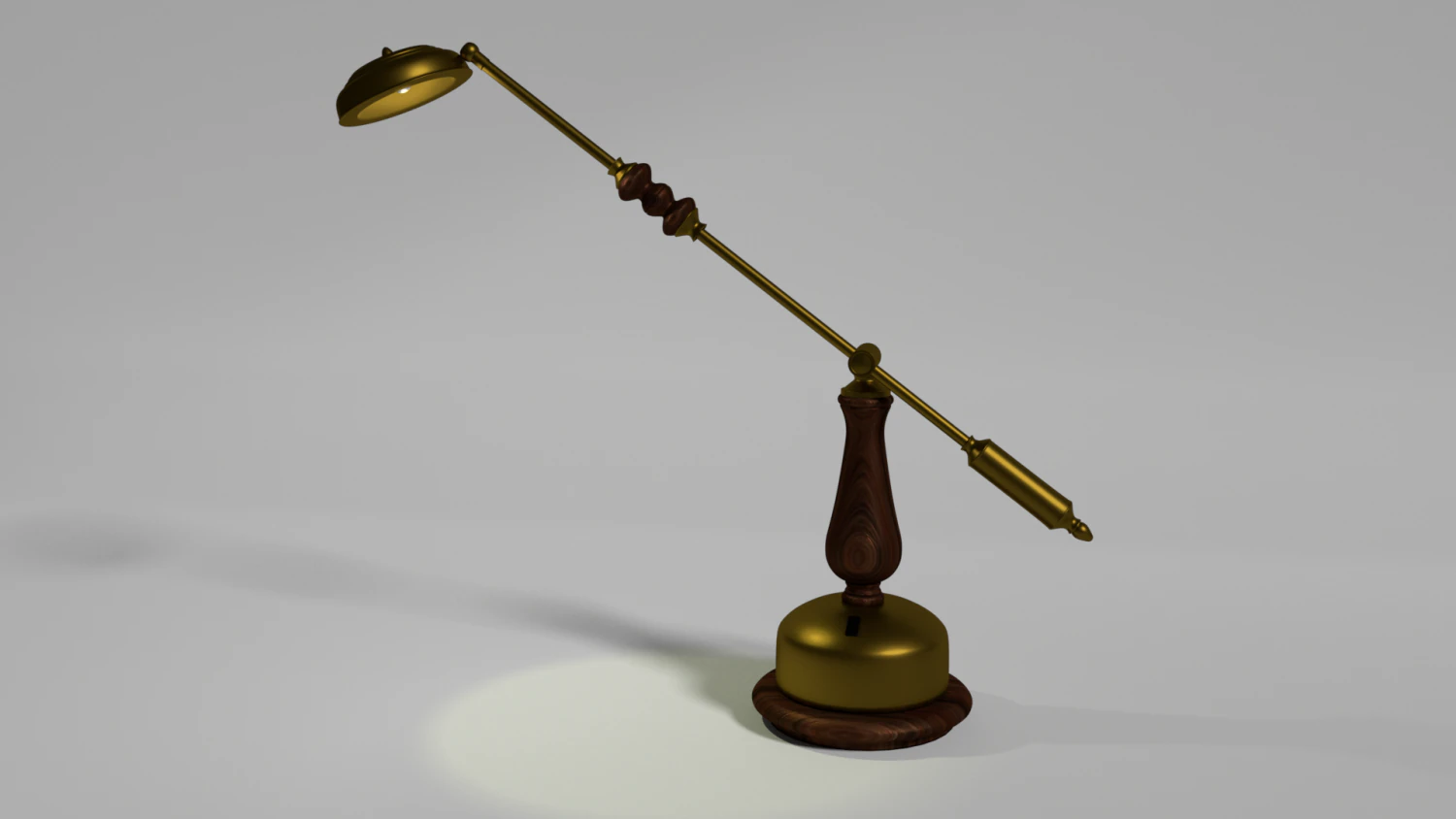 vintage desk lamp 3D Model .c4d .max .obj .3ds .fbx .stl .blend 