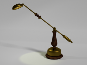 vintage desk lamp 3D Model