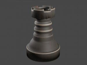 ancient rook chesspiece 3D Model