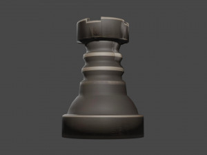 ancient rook chesspiece 3D Модель