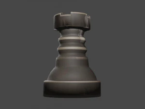 ancient rook chesspiece 3D Model