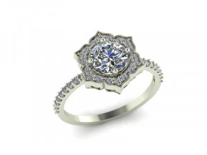 engagement ring 3D Model