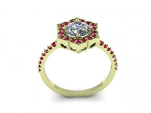 engagement ring Modello 3D