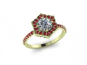 engagement ring Modello 3D