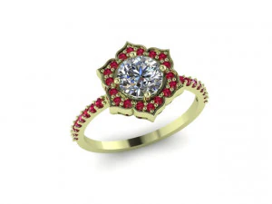 engagement ring 3D Model