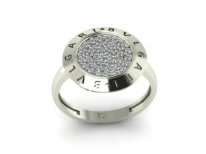 bvlgari round ring 3D 模型