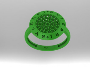 bvlgari round ring 3D 模型