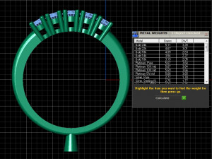 five stone diamond ring 3D 模型