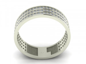 wedding ring three band 3D मॉडल