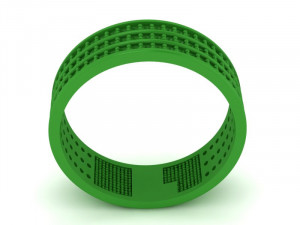 wedding ring three band 3D मॉडल