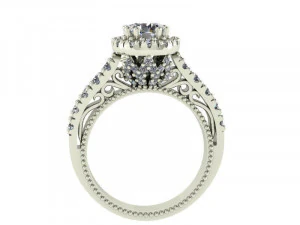 кольцо с бриллиантом 3D Модель