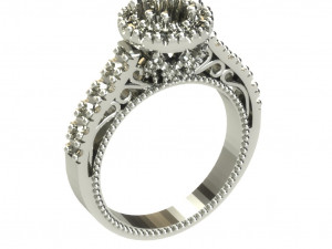 diamond ring 3D Model
