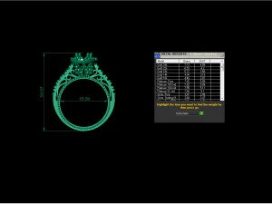 кольцо с бриллиантом 3D Модель