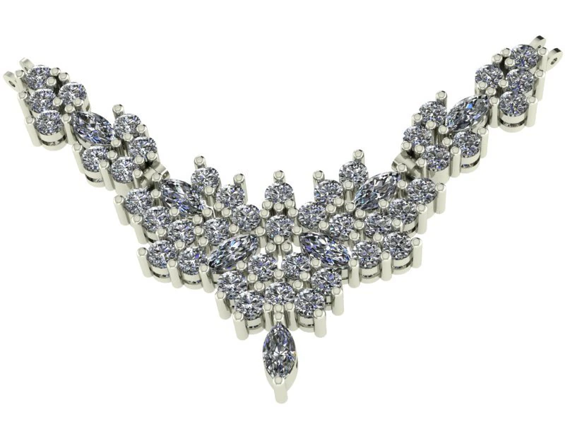 diamond pendant 3D Model .c4d .max .obj .3ds .fbx .stl .blend 