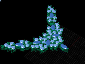 diamond pendant Modelo 3D