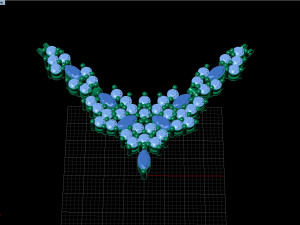 diamond pendant Modelo 3D