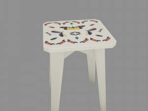 table and chair Model 3D