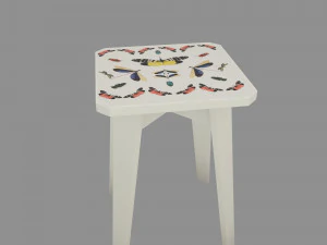 table and chair 3D Model