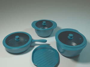 ceramic pan 3D 모델